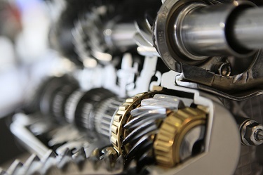 Shiny metal gears cleaned with ECOSURF&trade; LFE Series Surfactants