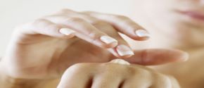 img title Moisturizer being applied to hands